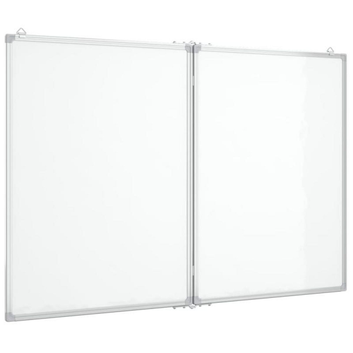 VIDAXL Tableau blanc magnétique pliable 100x80x1,7 cm aluminium