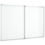 Voir la diapositive 2 : VIDAXL Tableau blanc magnétique pliable 100x80x1,7 cm aluminium