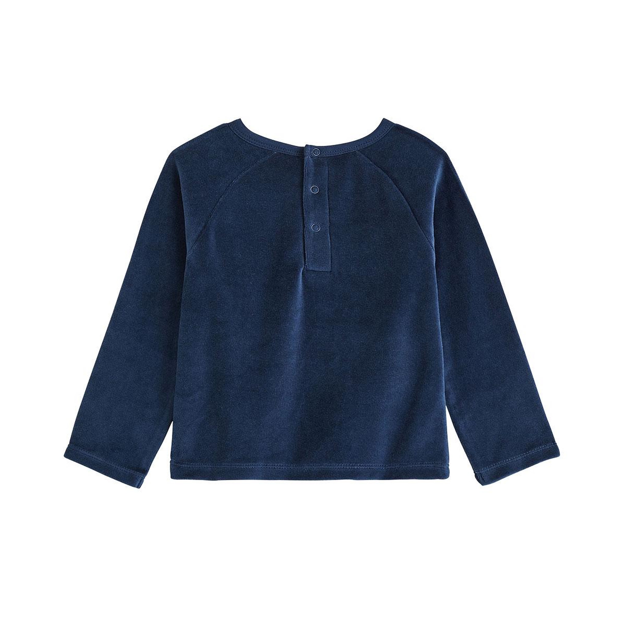 Voir la diapositive 4 : PETIT BEGUIN Pyjama enfant 2 pièces en velours mathéo