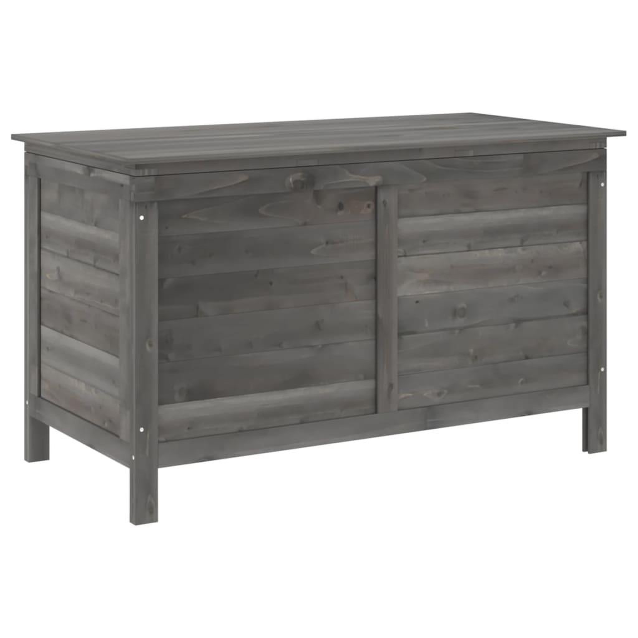 Voir la diapositive 2 : VIDAXL Boîte de rangement de jardin anthracite bois massif de sapin