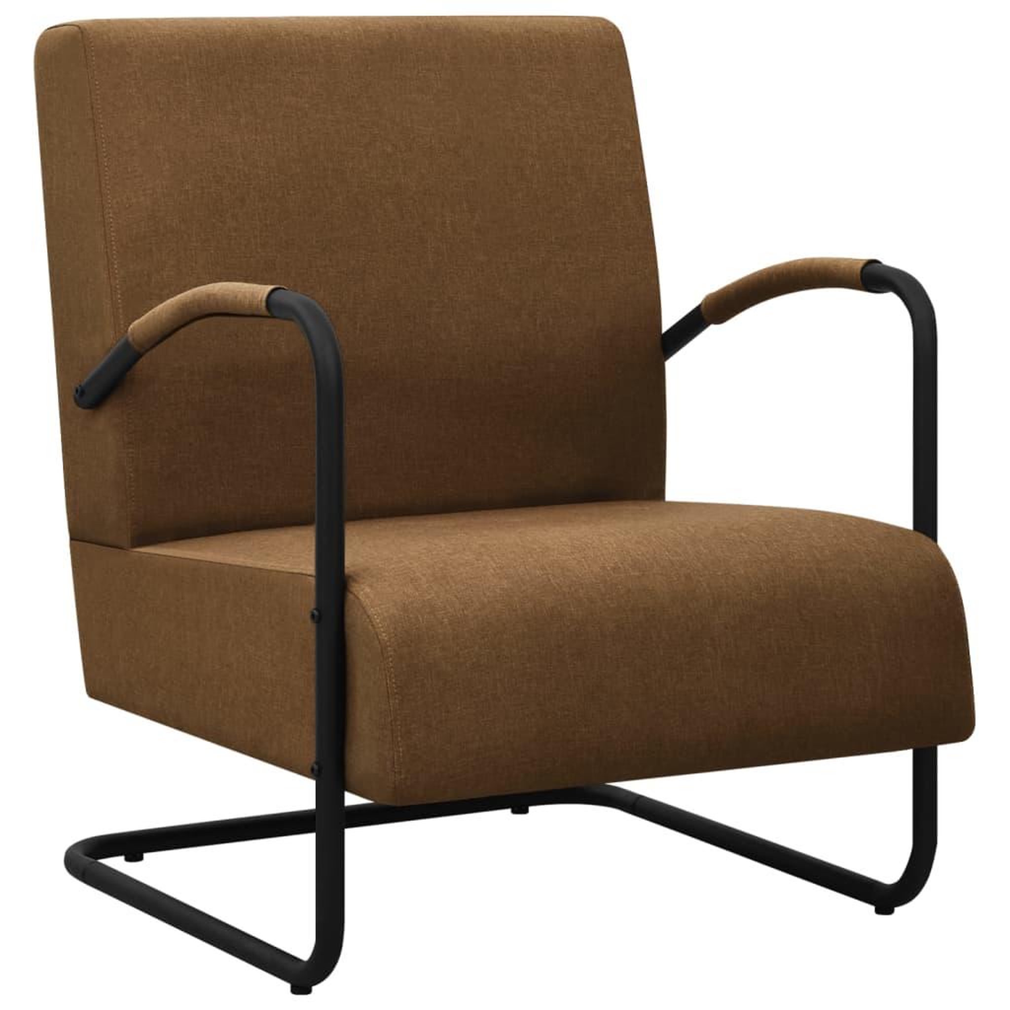 Voir la diapositive 1 : VIDAXL Fauteuil marron tissu