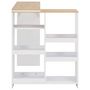 Voir la diapositive 4 : VIDAXL Table de bar avec tablette amovible Blanc 138x39x110 cm