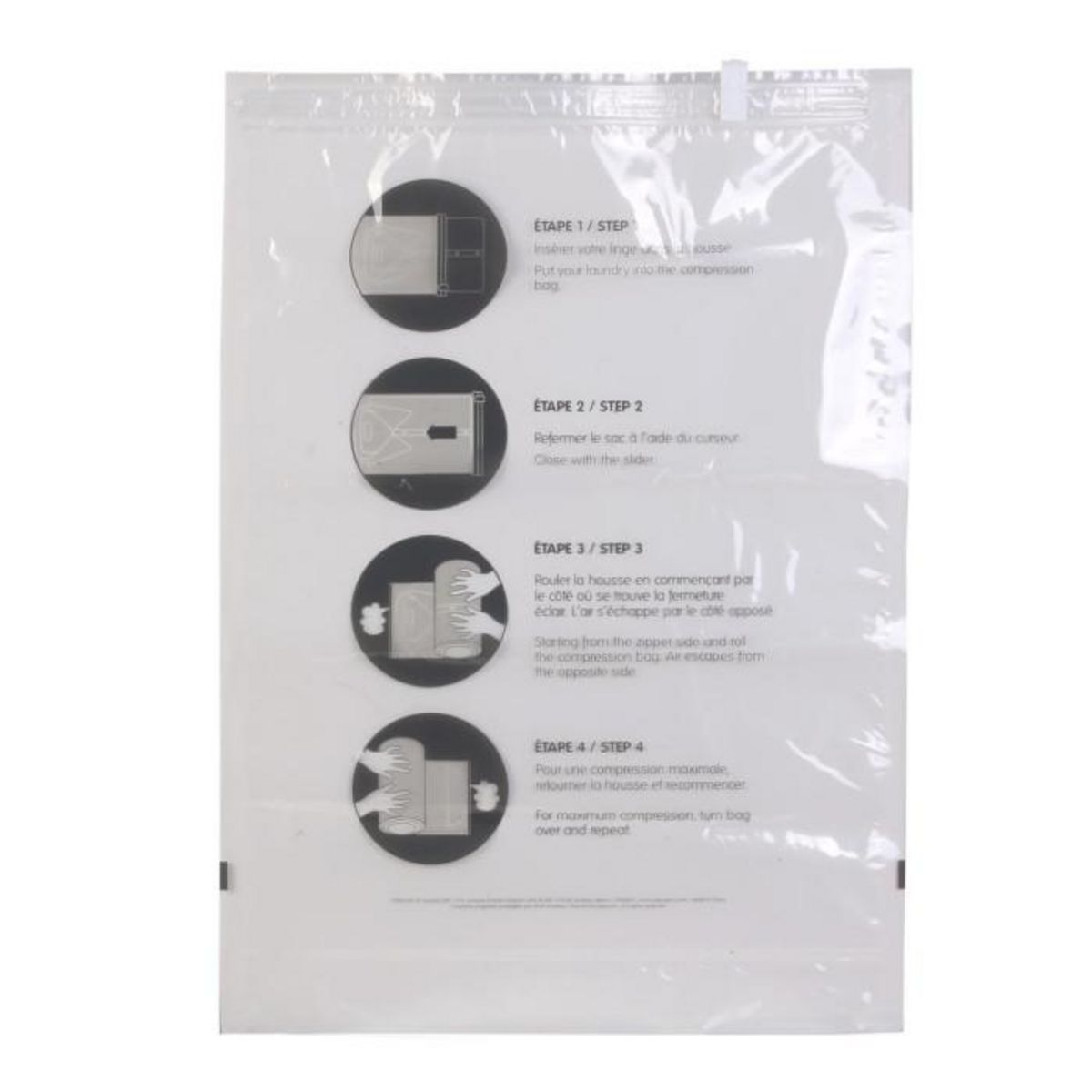 Paris Prix Lot de 2 Housses Vide Air  Transport  40x60cm Transparent