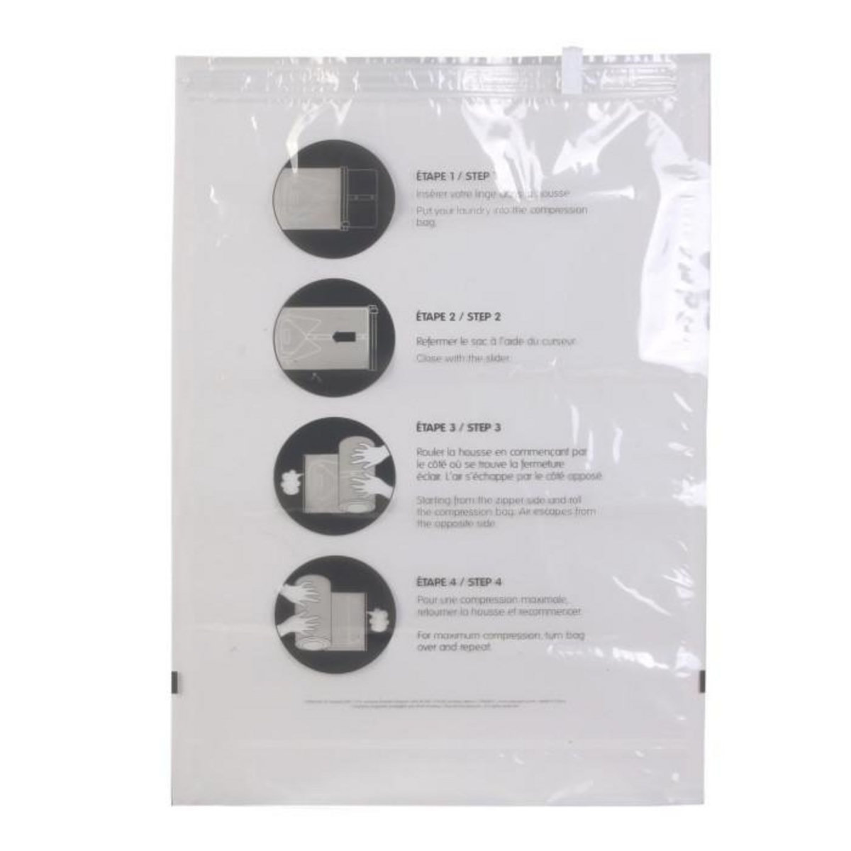 Paris Prix Lot de 2 Housses Vide Air  Transport  40x60cm Transparent