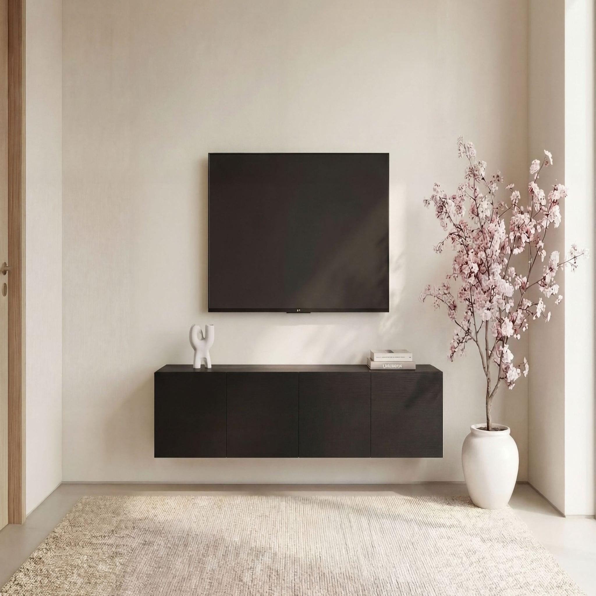 Voir la diapositive 2 : CASANOVA PARIS Naori - meuble tv 180cm en mélamine