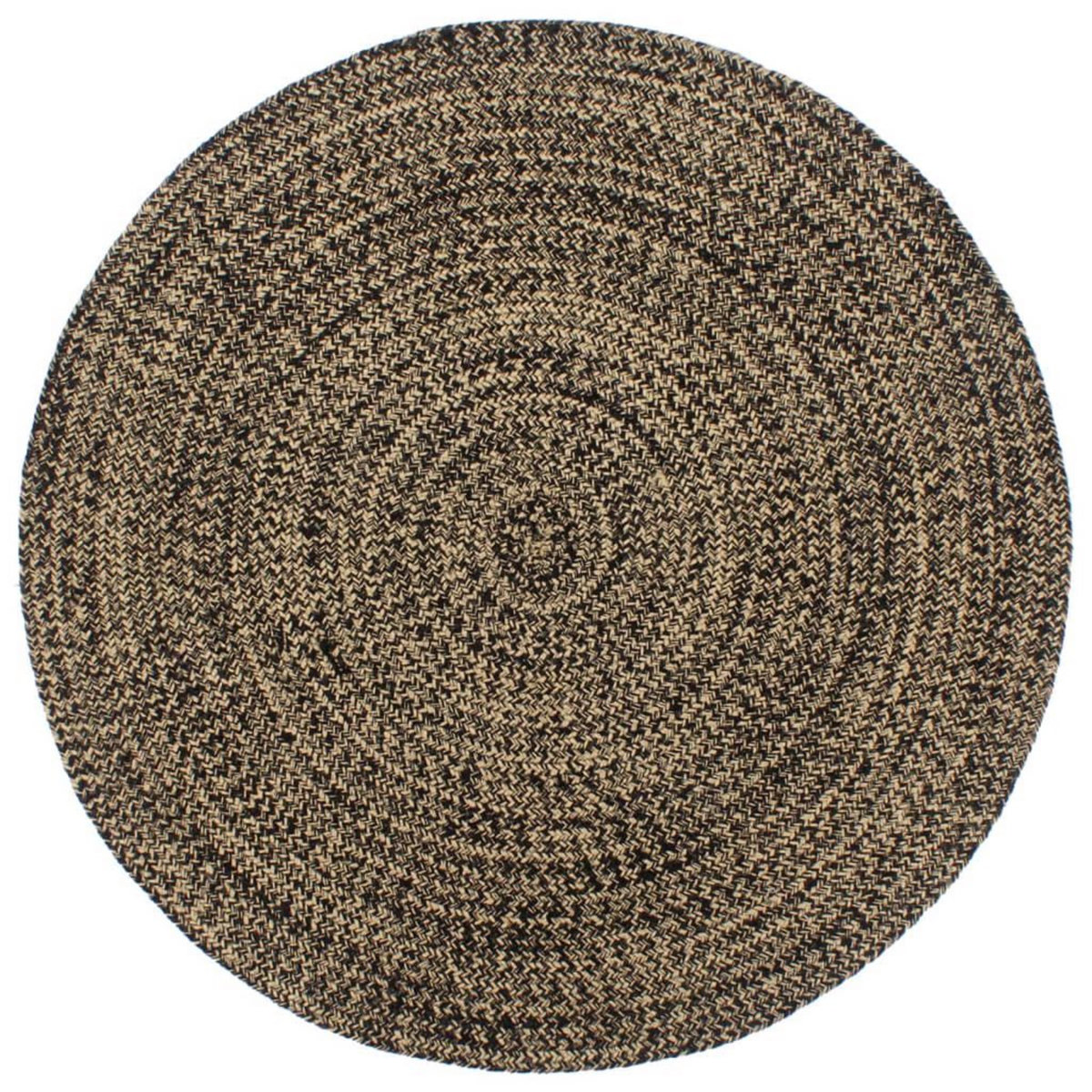 VIDAXL Tapis fait a la main Jute Noir et marron 210 cm