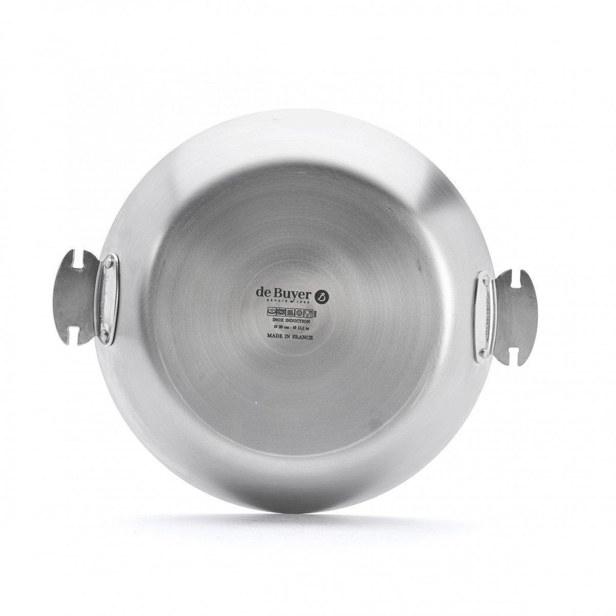 Voir la diapositive 5 : De buyer Poêle inox amovible 28cm - 3663.28