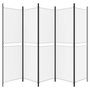 Voir la diapositive 4 : VIDAXL Cloison de separation 5 panneaux Blanc 250x180 cm Tissu
