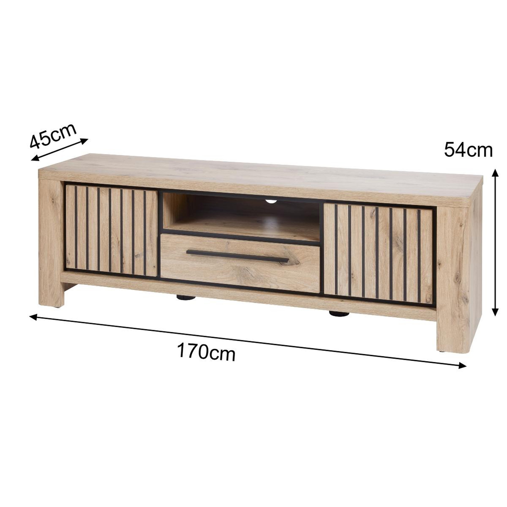 Voir la diapositive 6 : JLC KREATION Grand meuble tv industriel 170cm santorini