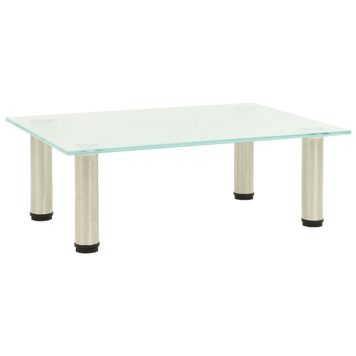 VIDAXL Meuble TV Givre 40x35x17 cm Verre trempe