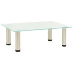 VIDAXL Meuble TV Givre 40x35x17 cm Verre trempe