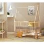 Voir la diapositive 2 : WEBABY Lit tipi 60x120 en bois