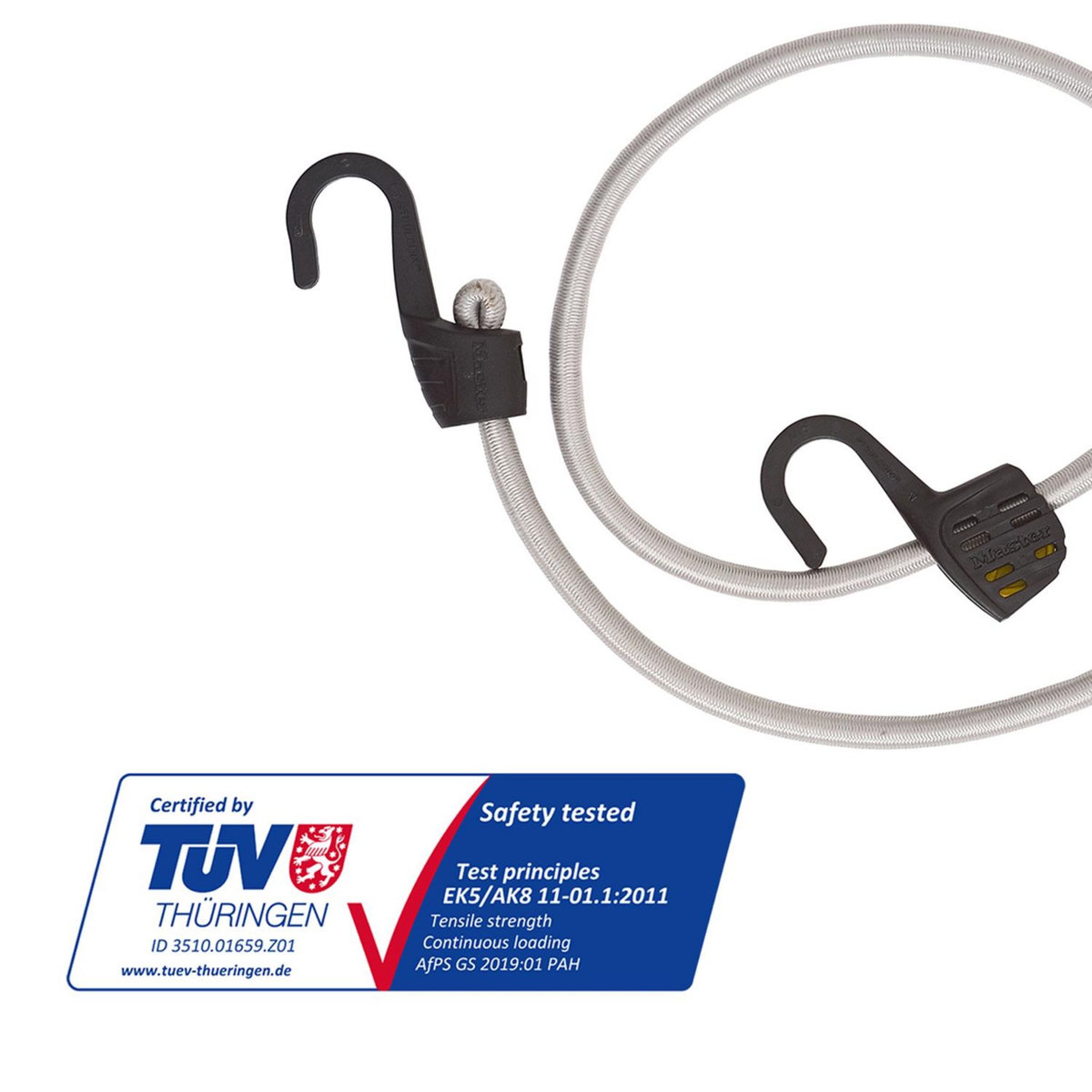 Master lock Tendeur avec Crochet [Longueur Ajustable de 15 cm à 150 cm] [Crochet en Acier] 3138EURDAT