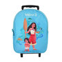 Voir la diapositive 1 : Bagtrotter Bagtrotter - Vaiana - Disney - Sac à Dos Scolaire à Roulettes  - Bleu - 1 Compartiment Zippé - Bretelles Matelassées - 25x12x32cm - Matière Polyester - Sac à Dos Scolaire Maternelle