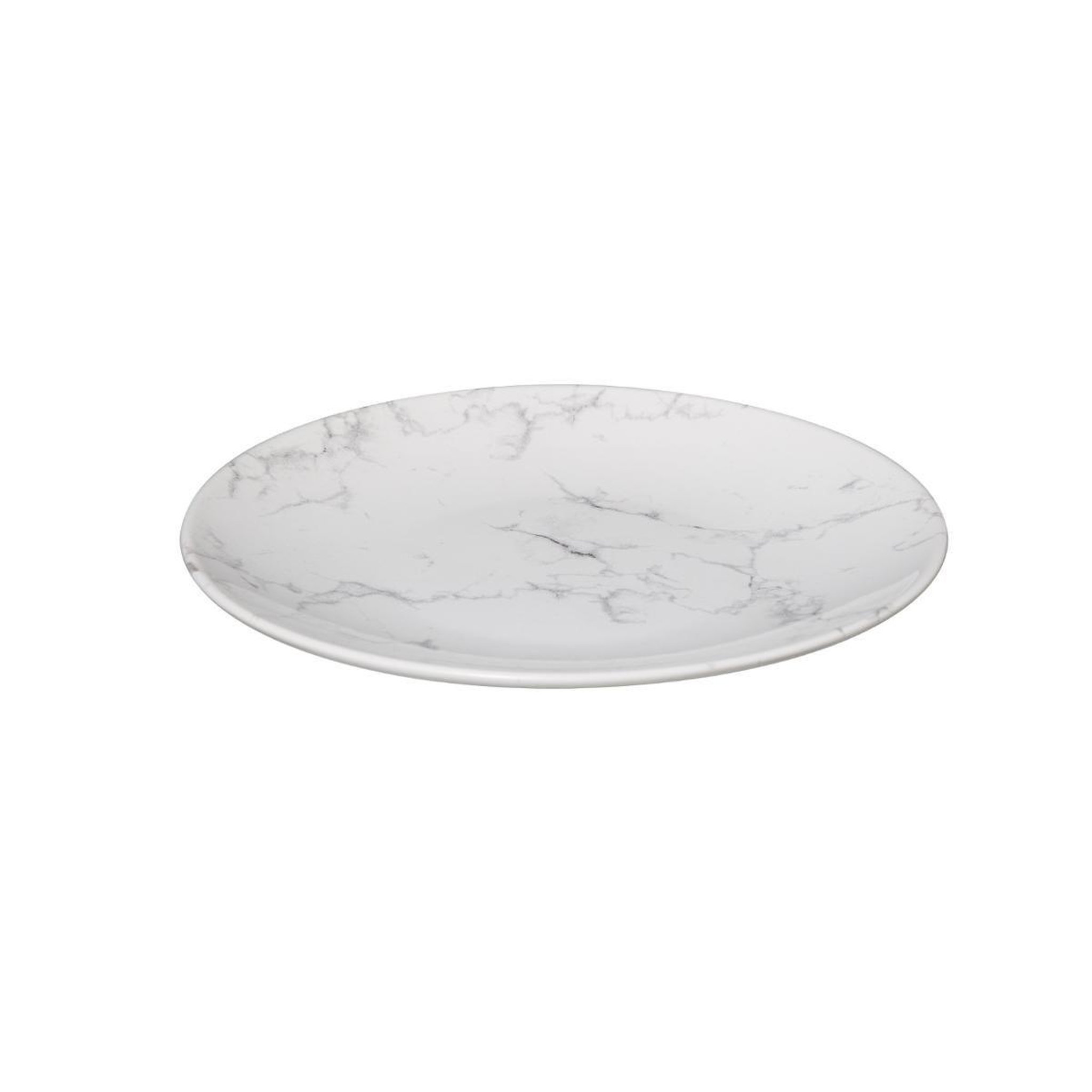Voir la diapositive 2 : SECRET DE GOURMET Lot de 6 assiettes à dessert  geom  20cm blanc