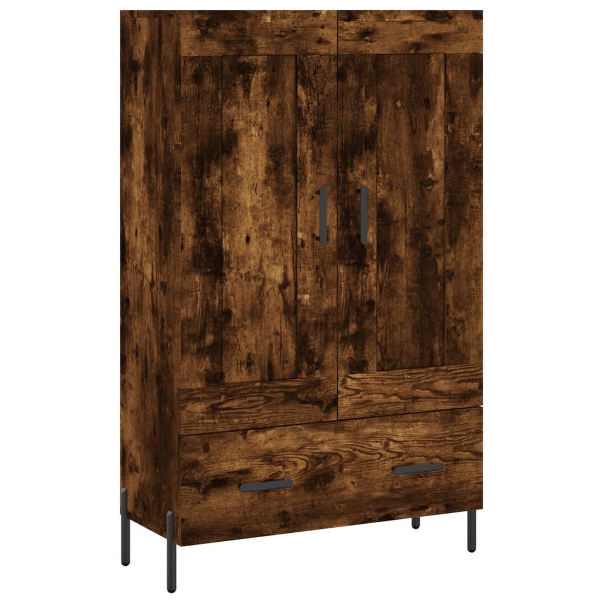 Voir la diapositive 2 : VIDAXL Buffet haut chene fume 69,5x31x115 cm bois d'ingenierie