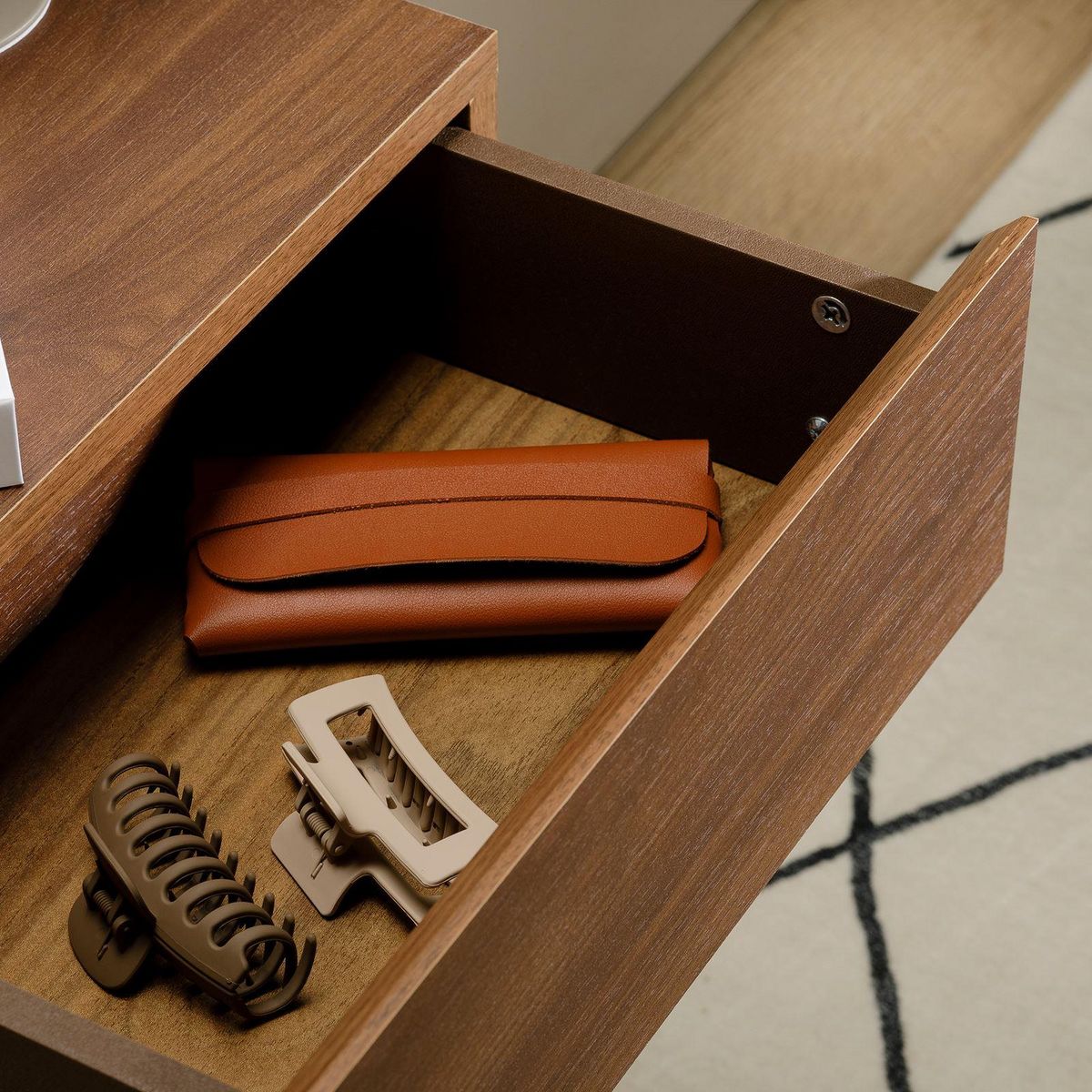 IDIMEX Chevet suspendu OCEANE, en bois