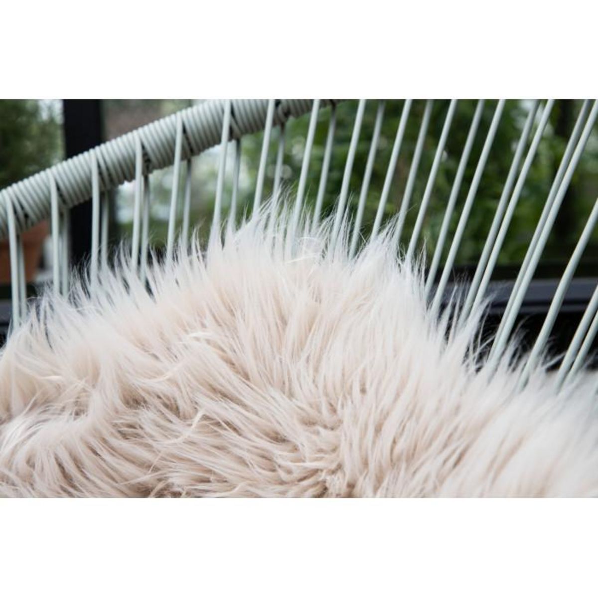 Paris Prix Tapis Imitation Fourrure  Katy  60x90cm Beige