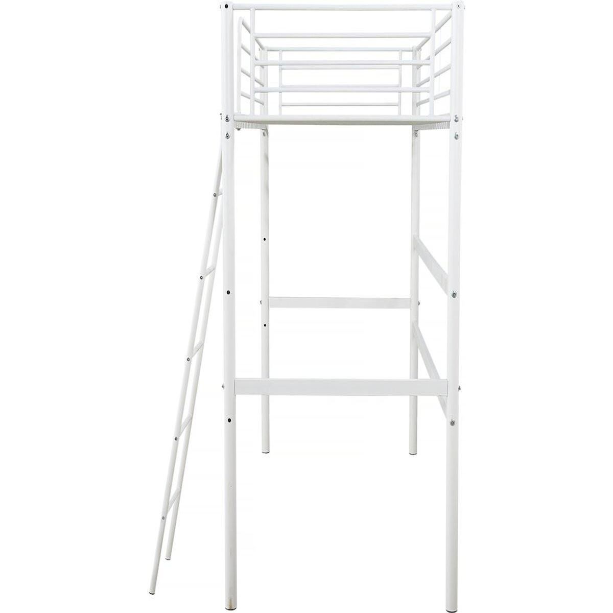 Habitat et Jardin Lit mezzanine  Alora  - 90 x 190 cm - Blanc