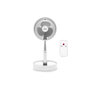 Voir la diapositive 1 : Jocca Ventilateur Silencieux Sans fil à Batterie Rechargeable USB BLANC Pliable & Pied Télescopique Télécommande Autonomie 24h Jocca