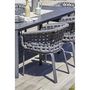 Voir la diapositive 3 : Paris Prix Fauteuil de Jardin en Corde Tissée  Camargue  72cm Gris Anthracite