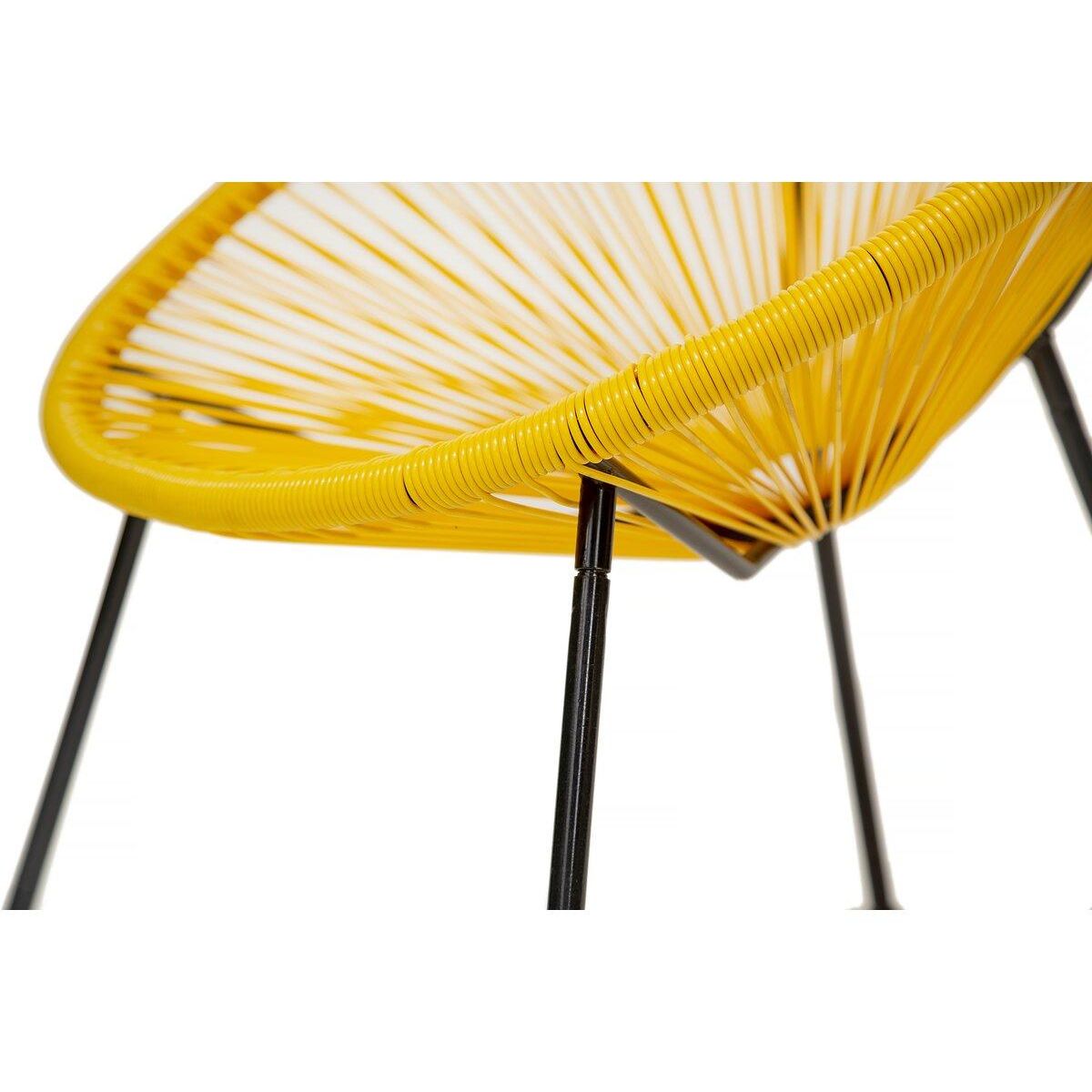 Habitat et Jardin Lot de 2 fauteuils de jardin  Ania  - Jaune