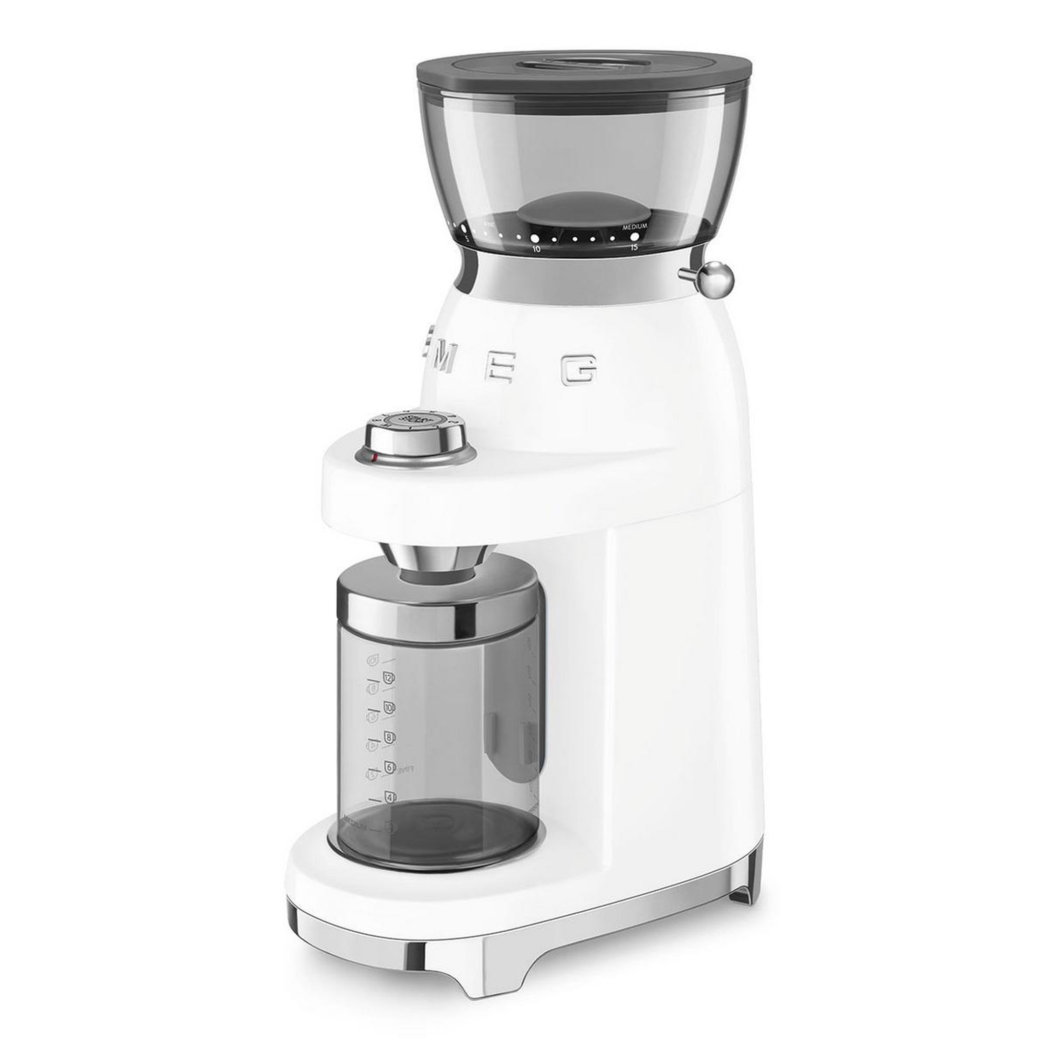 Voir la diapositive 2 : SMEG Moulin à café 240g 150w - cgf03wheu