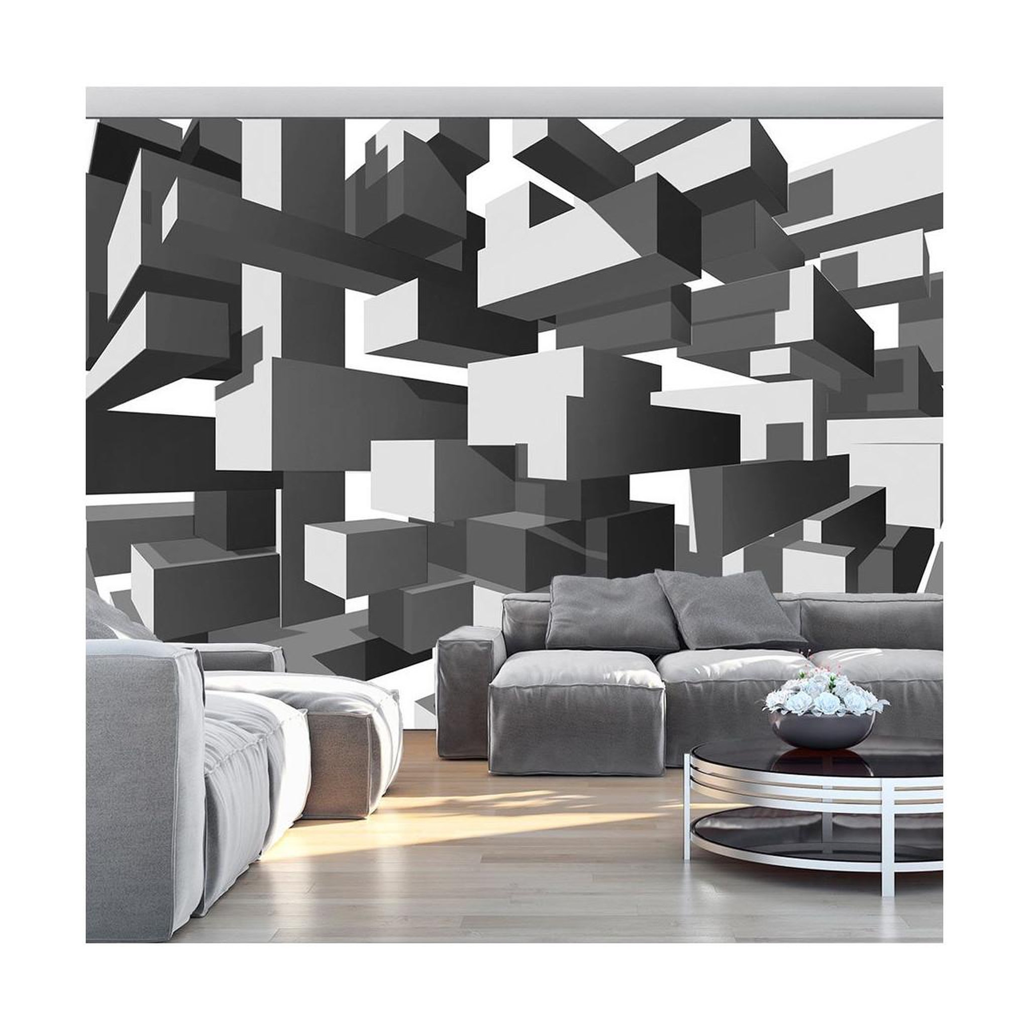Voir la diapositive 1 : Paris Prix Papier Peint  Grey Notes