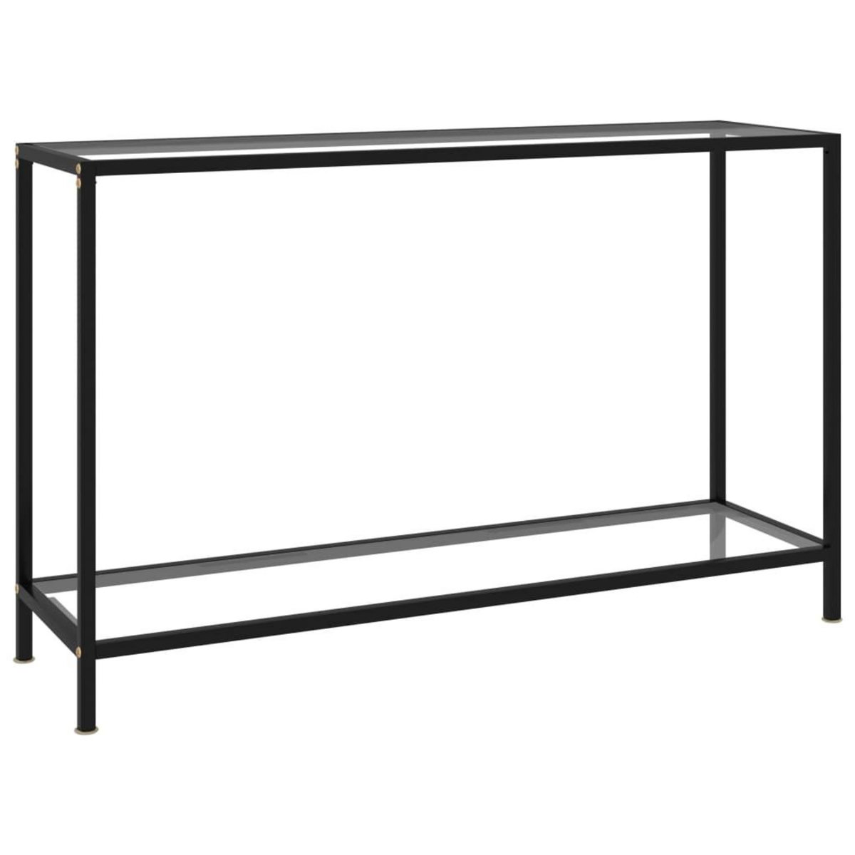 VIDAXL Table console Transparent 120x35x75 cm Verre trempe