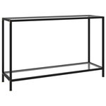 VIDAXL Table console Transparent 120x35x75 cm Verre trempe