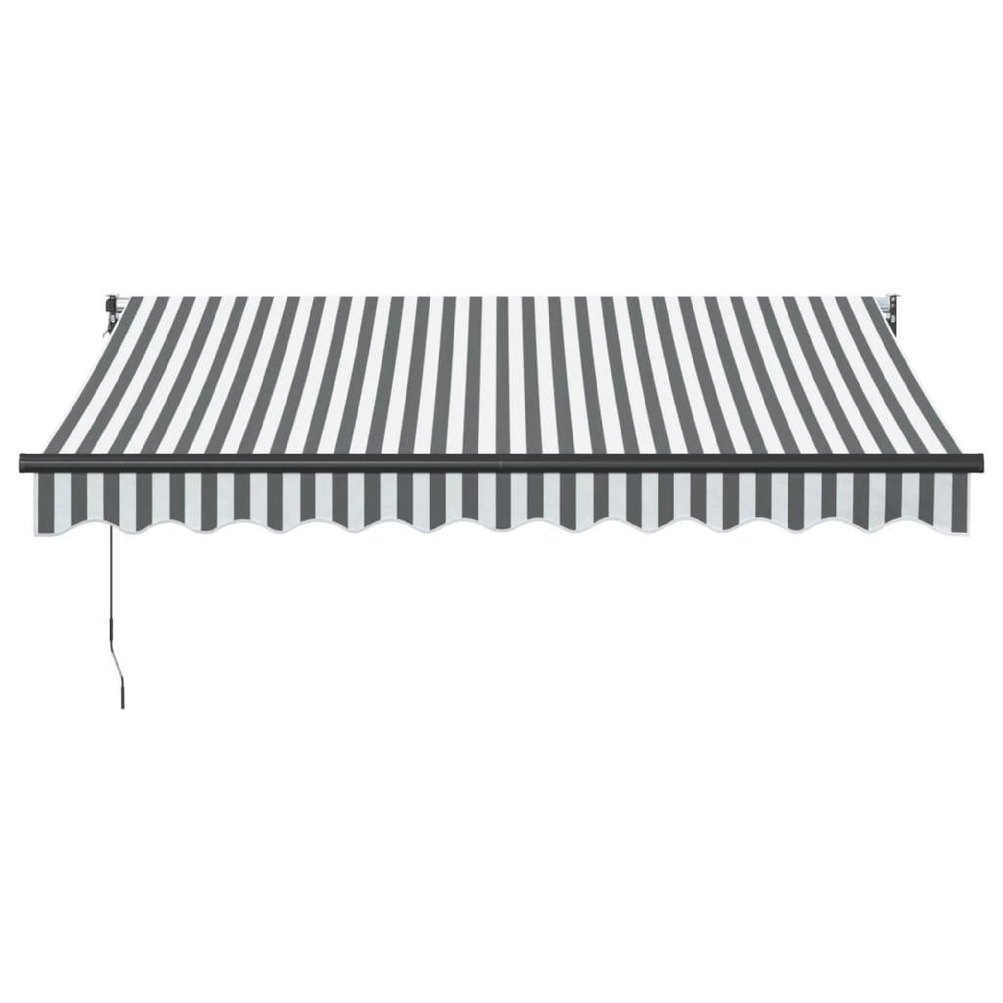 Voir la diapositive 3 : VIDAXL Auvent retractable anthracite/blanc 3x2,5 m tissu et aluminium