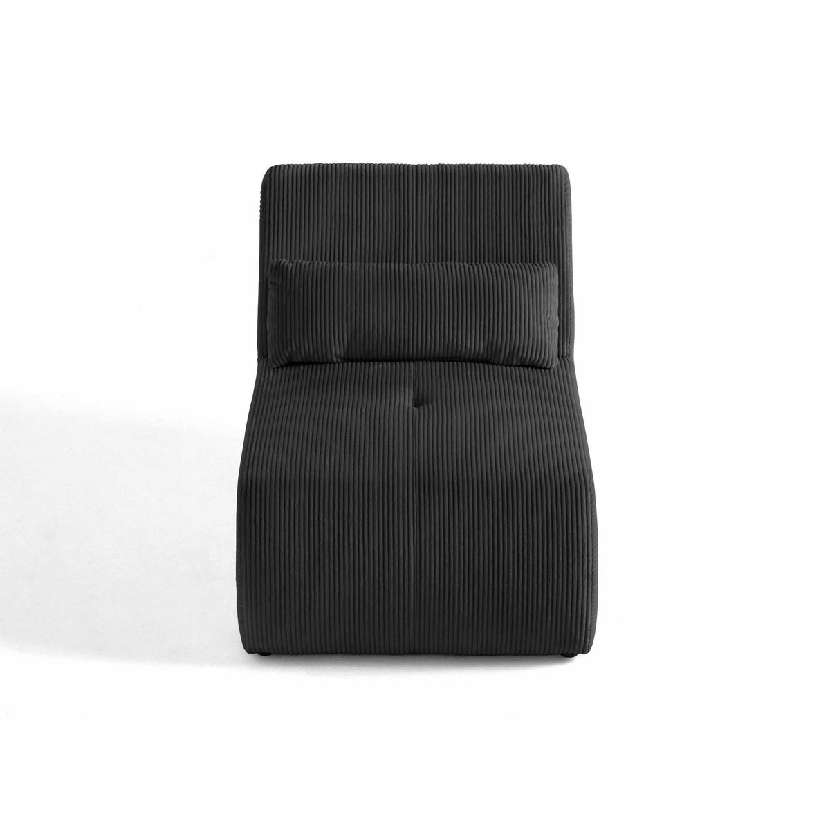 LISA DESIGN Onyx - fauteuil sans accoudoirs - en velours côtelé