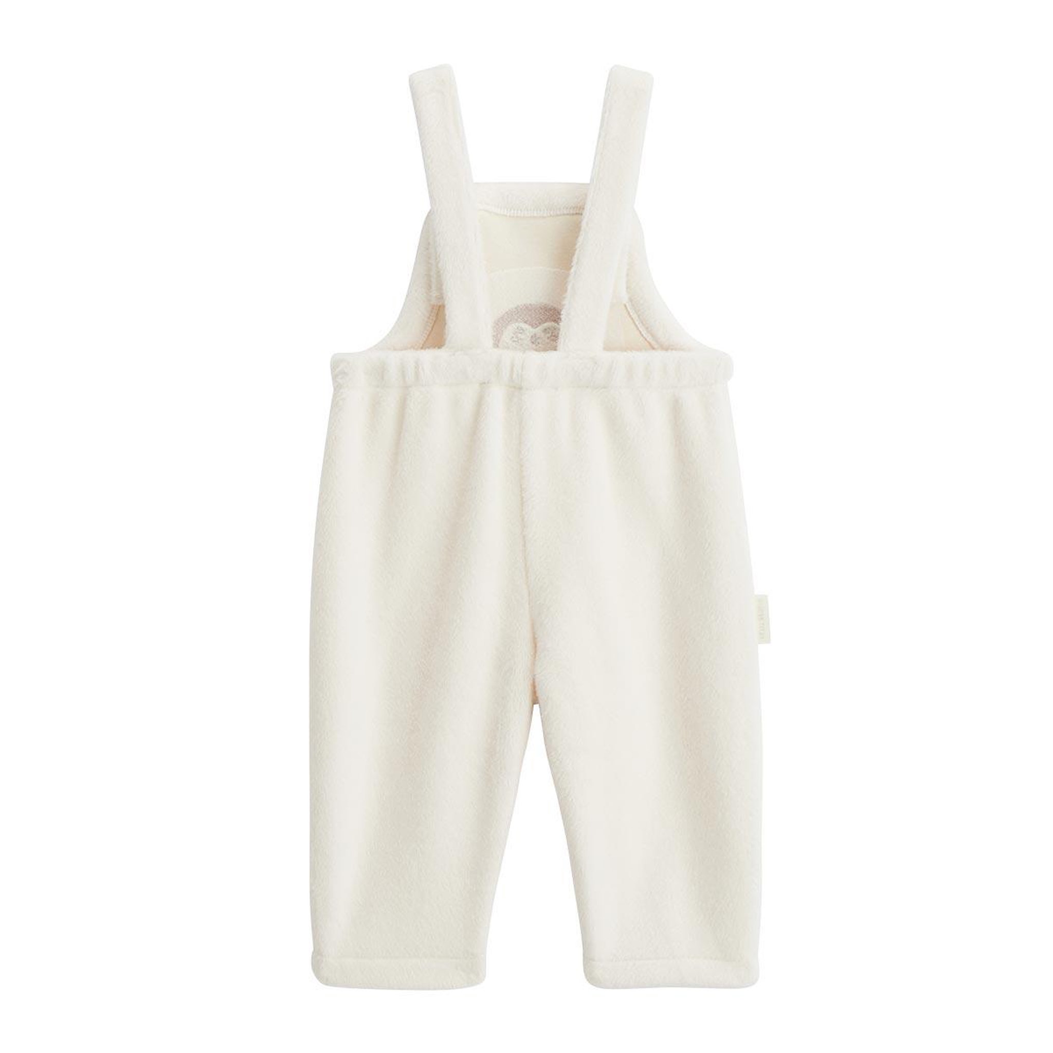 Voir la diapositive 2 : Petit Béguin Salopette bébé en molleton ultra chaud envolée de bisous