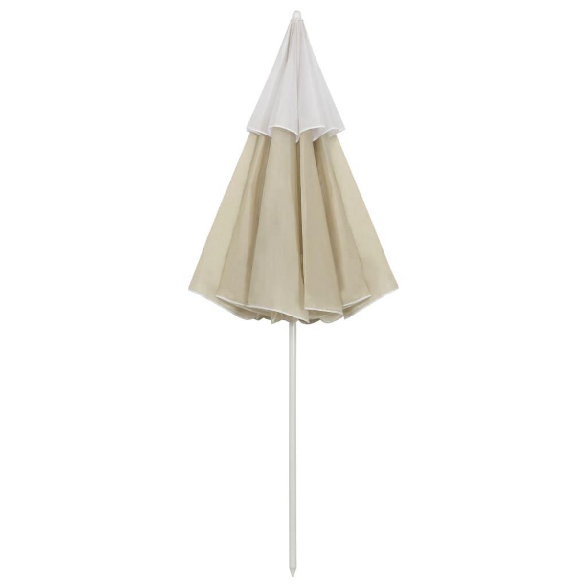 VIDAXL Parasol de plage jaune sable 300 cm