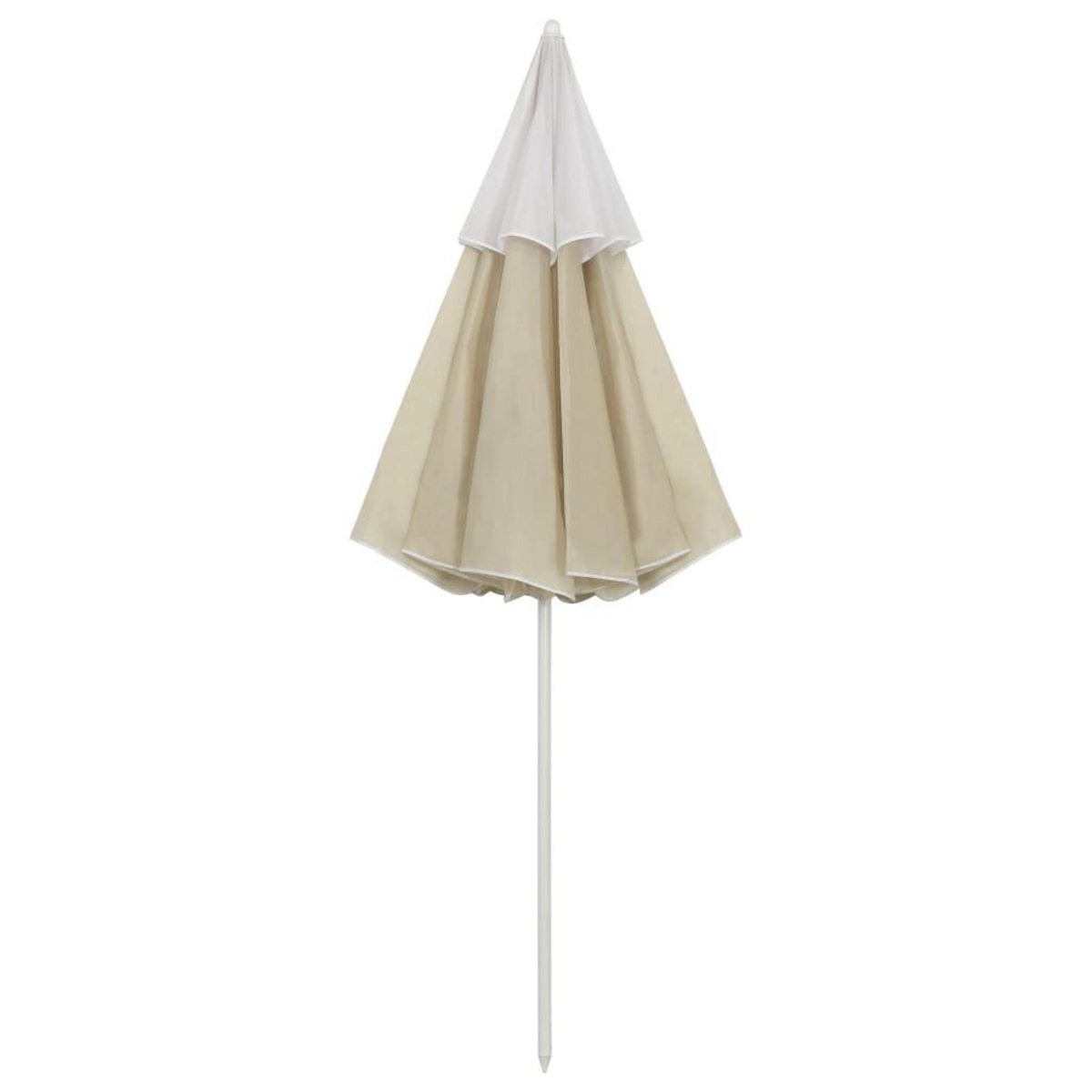VIDAXL Parasol de plage jaune sable 300 cm