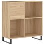Voir la diapositive 2 : VIDAXL Armoire a disques chene sonoma 84,5x38x89 cm bois d'ingenierie