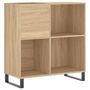 Voir la diapositive 2 : VIDAXL Armoire a disques chene sonoma 84,5x38x89 cm bois d'ingenierie