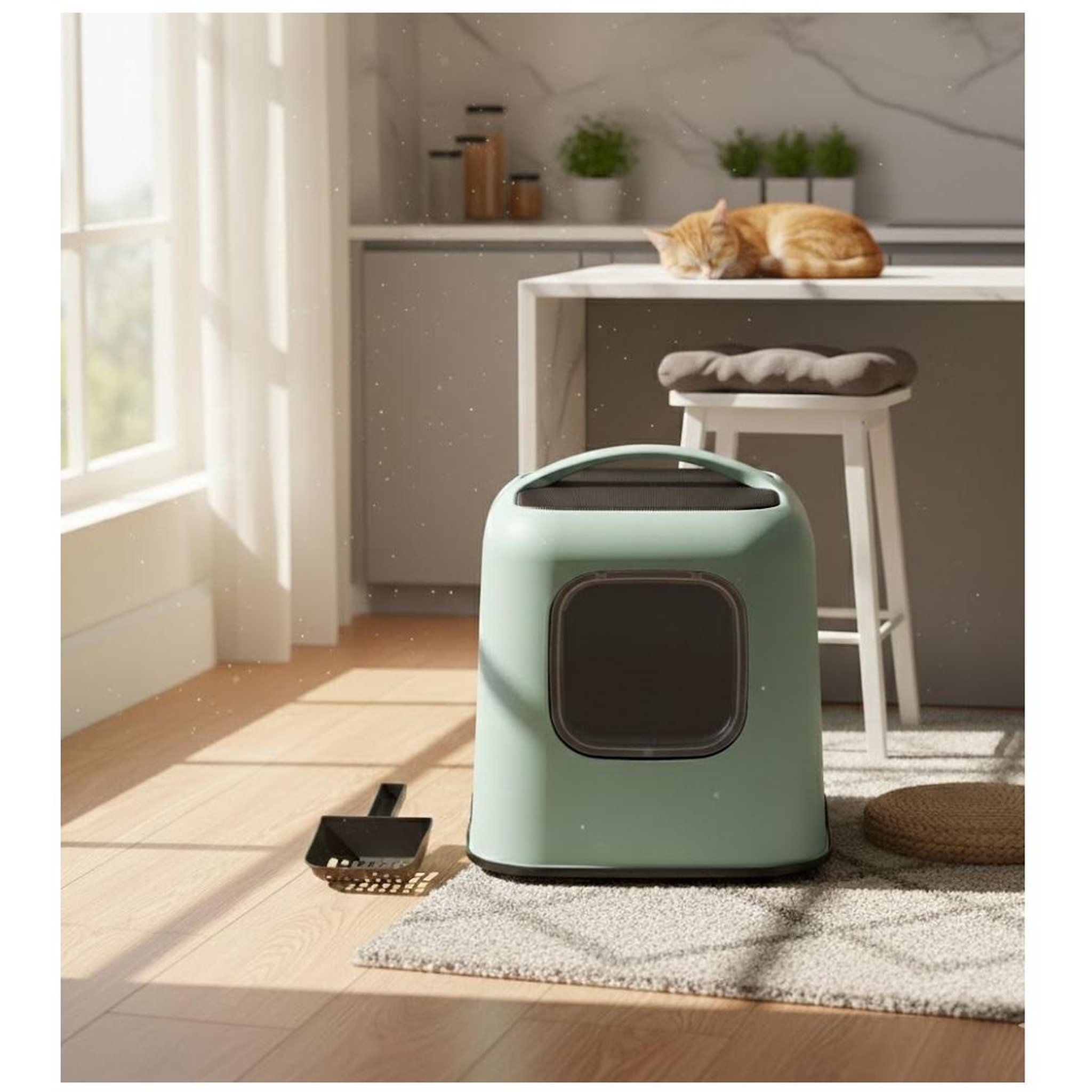 Voir la diapositive 2 : Eden Maison de toilette pour chat trudy