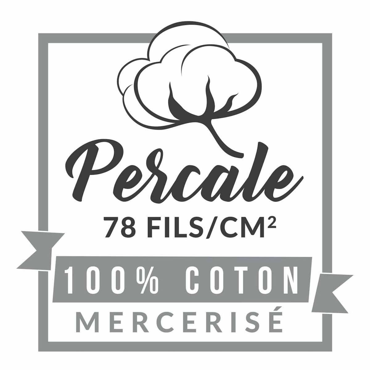 Paris Prix Taie de Traversin  Percaline  85x185cm Gris