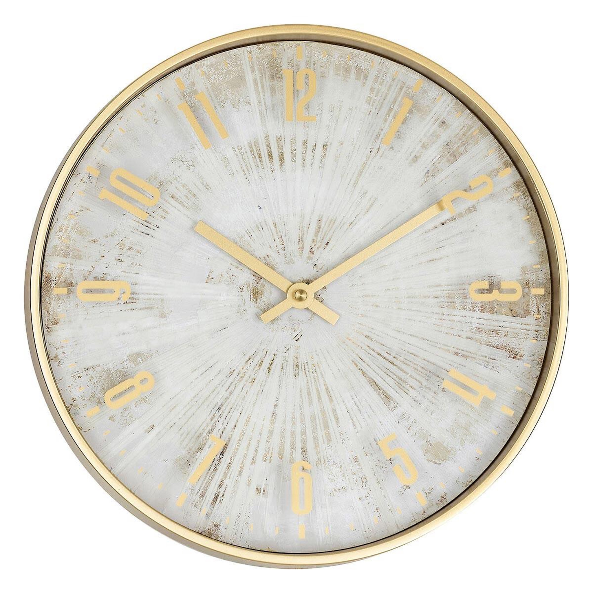 ATMOSPHERA Horloge murale design  izzie  30cm doré