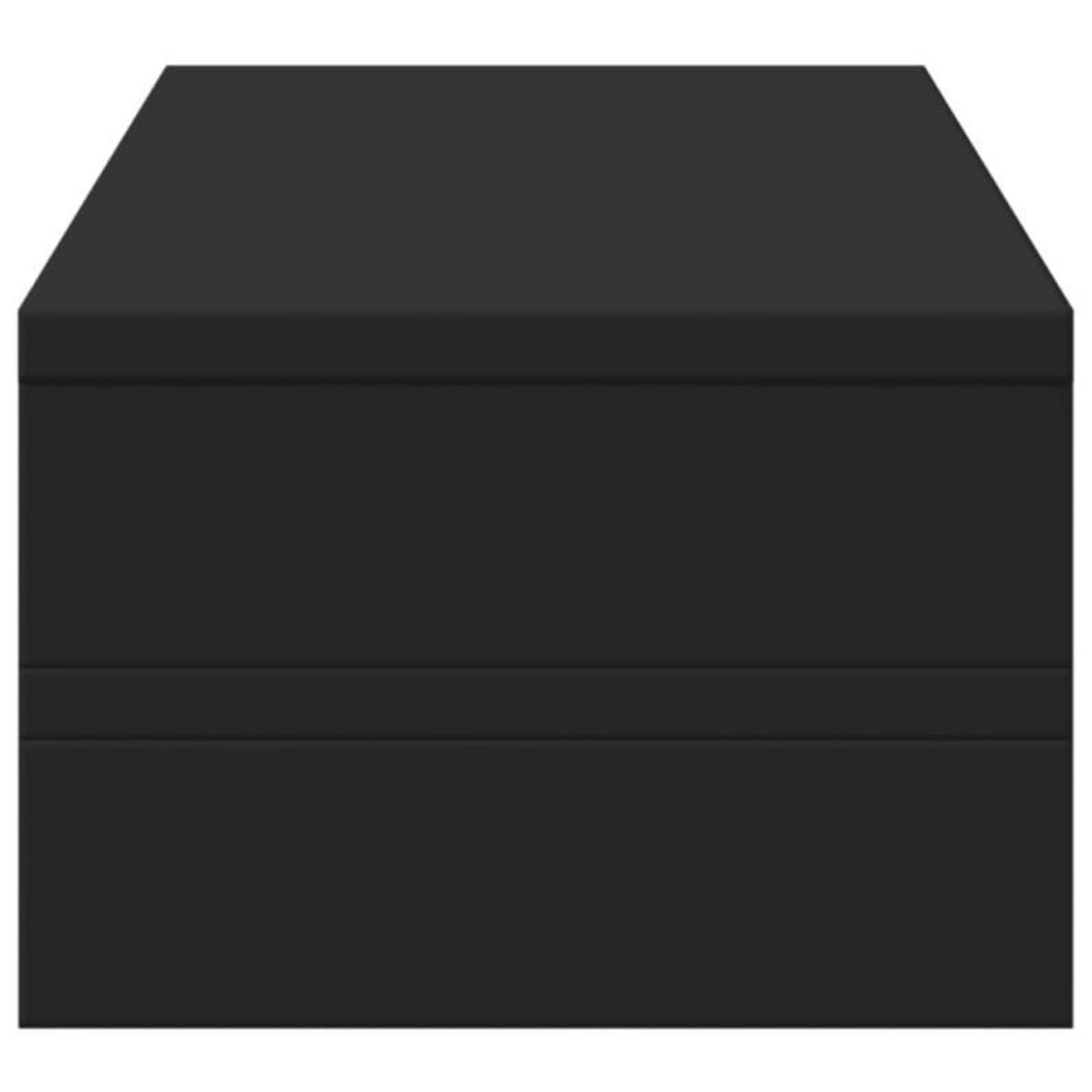 VIDAXL Support de moniteur noir 54x22x15 cm bois d ingénierie