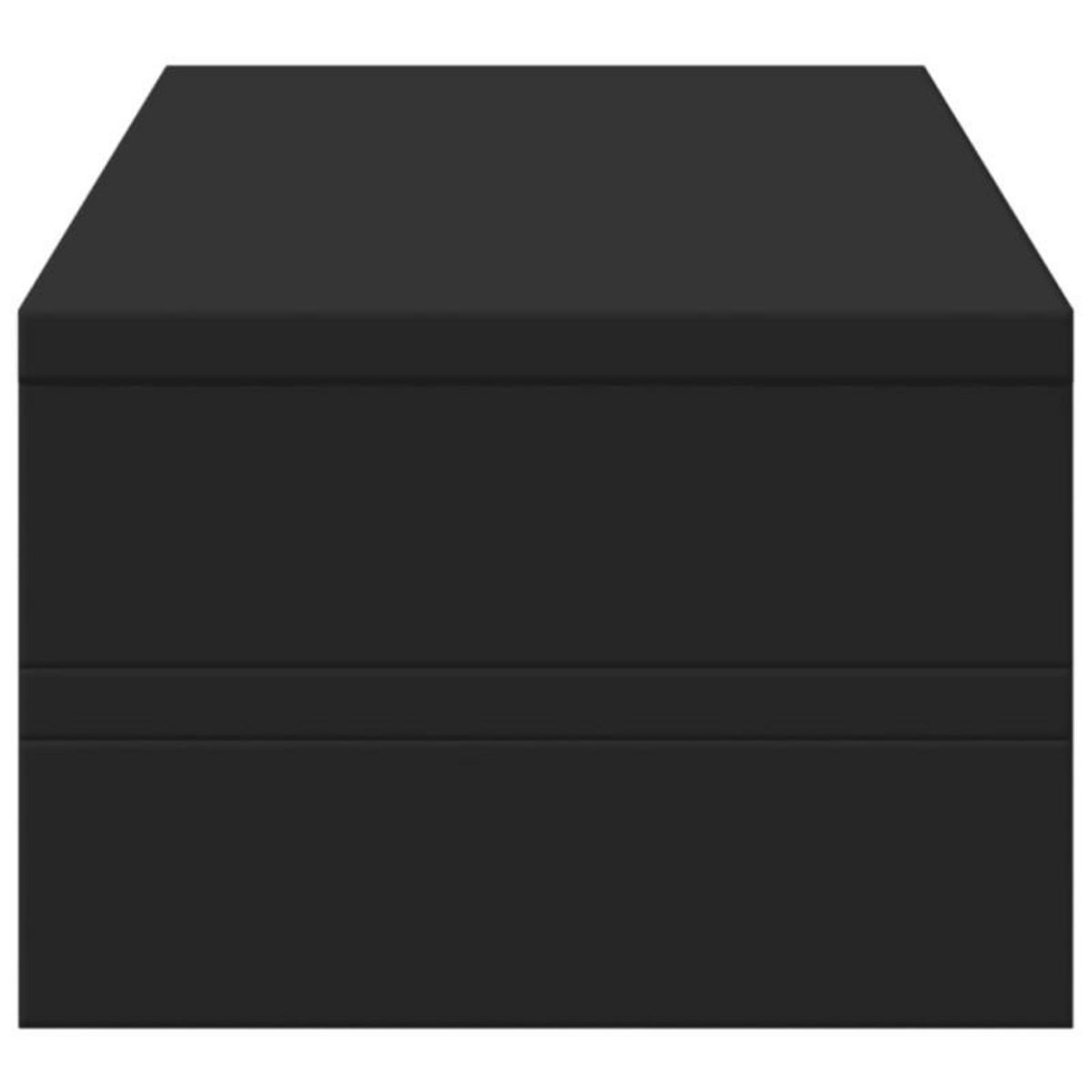 VIDAXL Support de moniteur noir 54x22x15 cm bois d ingénierie