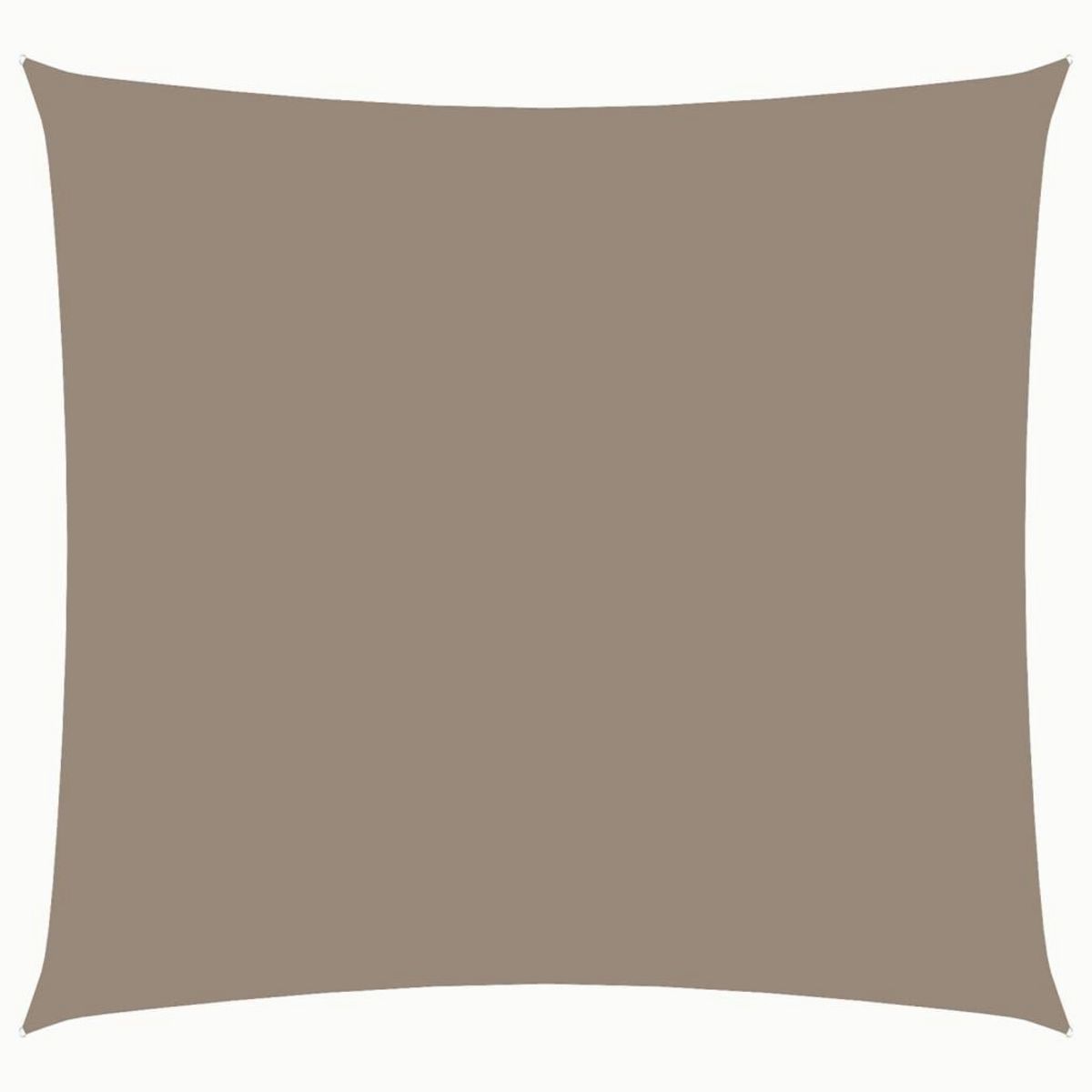 VIDAXL Voile de parasol tissu oxford carre 4x4 m taupe
