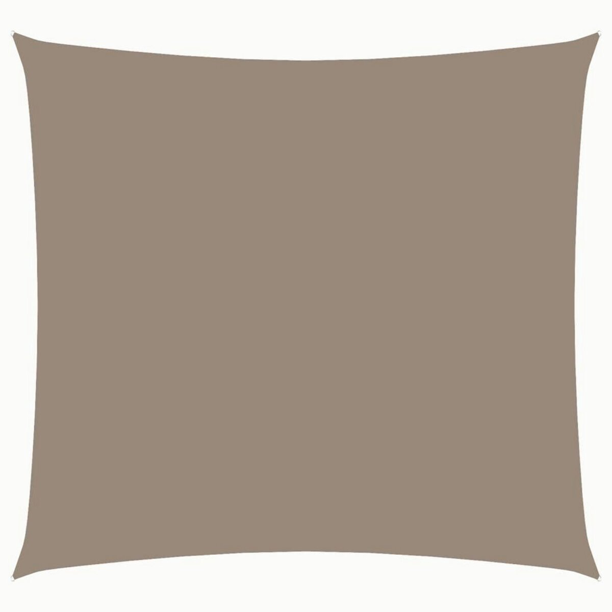 VIDAXL Voile de parasol tissu oxford carre 4x4 m taupe