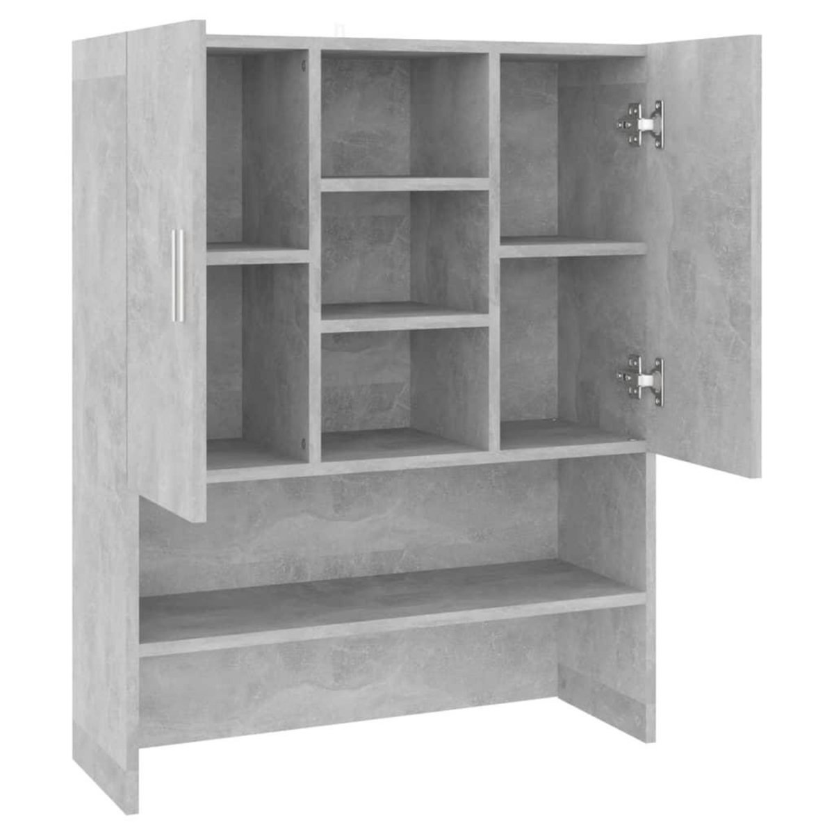 VIDAXL Meuble pour machine a laver Gris beton 70,5x25,5x90 cm