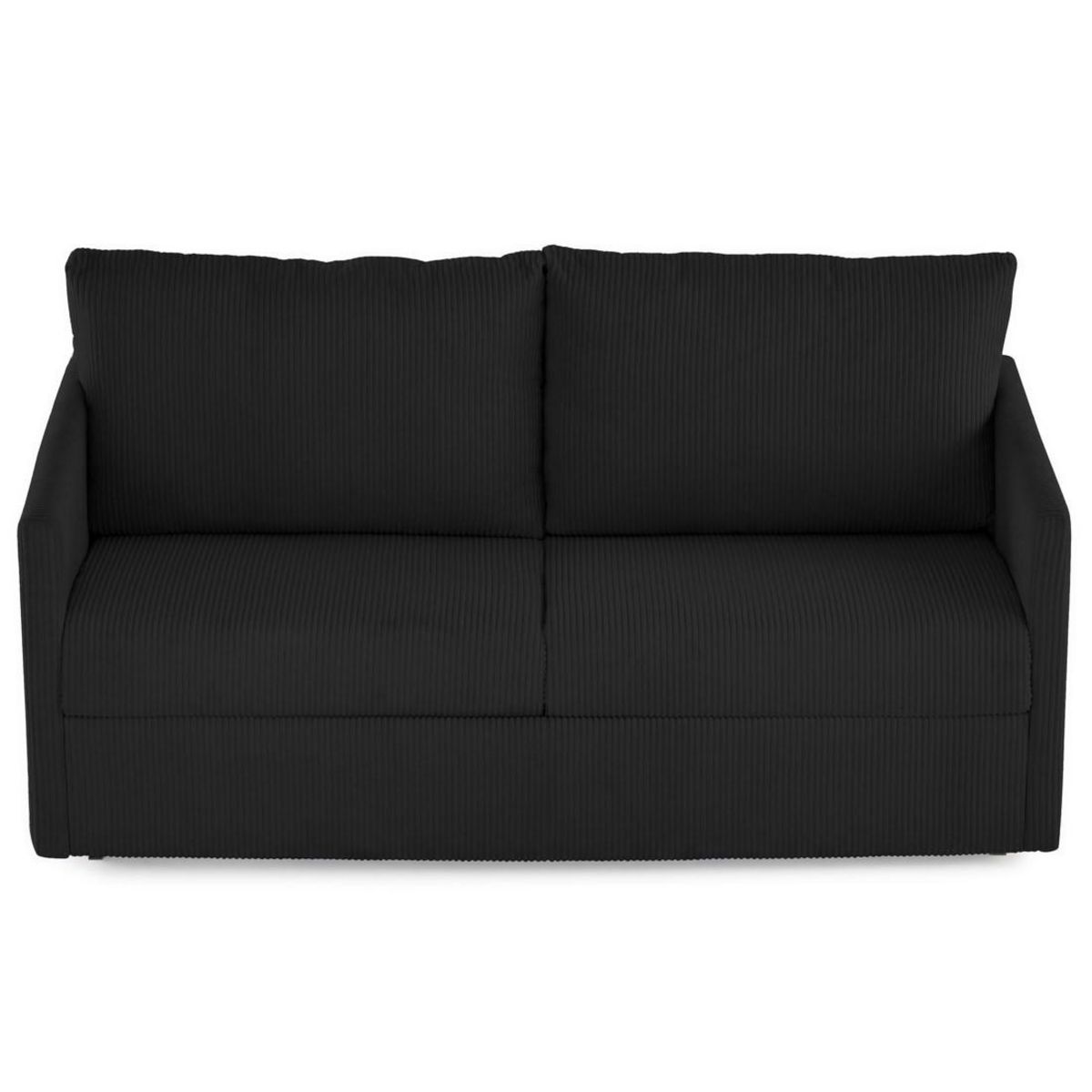 BEST MOBILIER Ottawa - canapé 3 places convertible express couchage quotidien 140 cm matelas 12 cm en velours côtelé