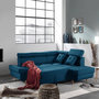 Voir la diapositive 2 : BEST MOBILIER Linea - canapé d'angle droit convertible - 5 places - avec têtières
