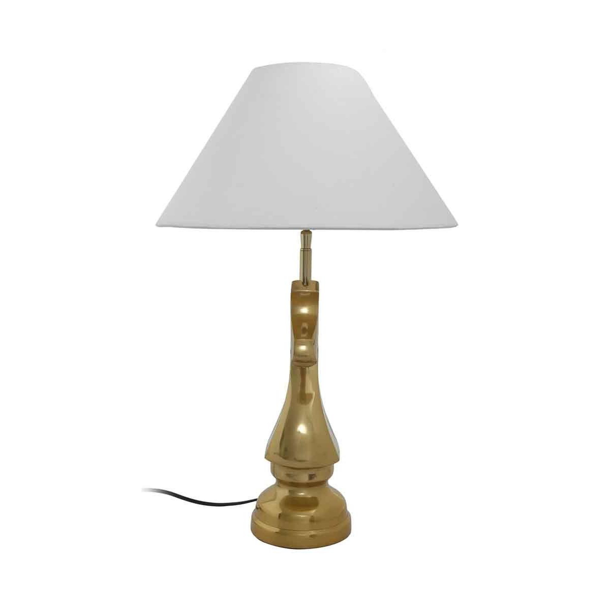 Voir la diapositive 4 : Paris Prix Lampe à Poser Vintage  Shah  62cm Blanc & Or