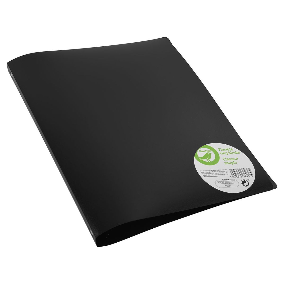 POUCE Classeur A4 polypro souple dos 20mm noir