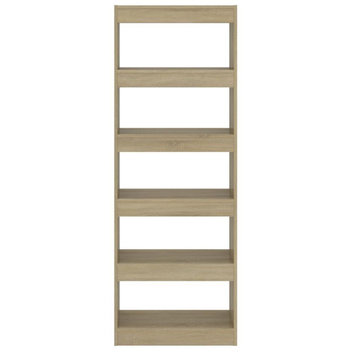 VIDAXL Bibliotheque/separateur de piece chene sonoma bois d'ingenierie